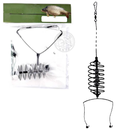 Carp rig, "hedgehog" feeder...