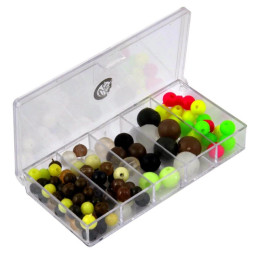 Set of silicone beads in a...